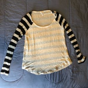 Splendid long sleeve striped anthro tee